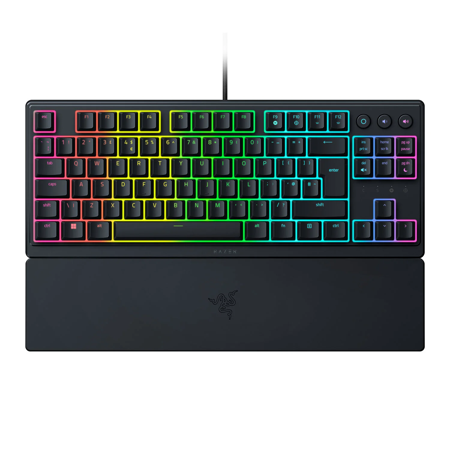 Razer Ornata V3 Tenkeyless Mechanical Gaming keyboard Wired RGB LED light US Black