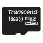 MEMORY MICRO SDHC 16GB W/ADAPT/CLASS10 TS16GUSDHC10 TRANSCEND