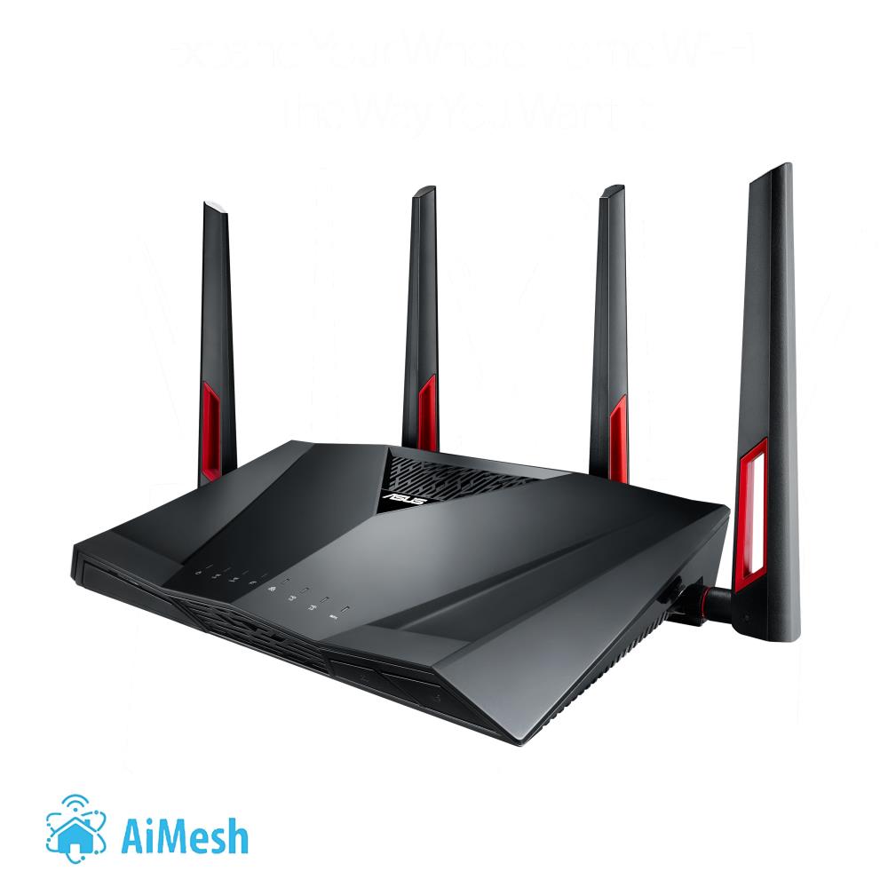 Wireless Router|ASUS|Wireless Router|3200 Mbps|IEEE 802.11a|IEEE 802.11b|IEEE 802.11g|IEEE 802.11n|IEEE 802.11ac|USB 2.0|USB 3.0|1 WAN|8x10/100/1000M|Number of antennas 4|RT-AC88U