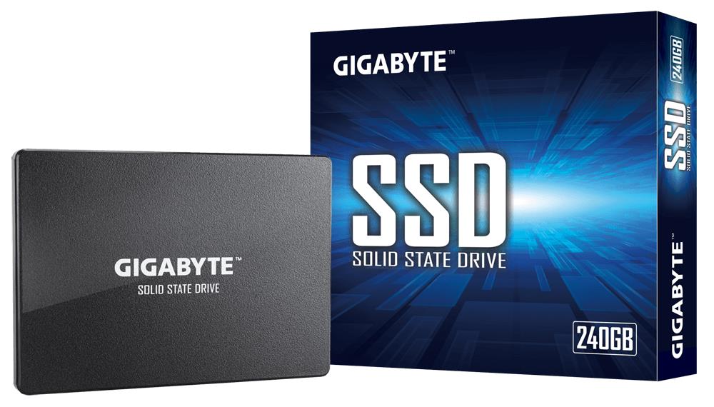 SSD|GIGABYTE|240GB|SATA 3.0|Write speed 420 MBytes/sec|Read speed 500 MBytes/sec|2,5"|TBW 100 TB|MTBF 2000000 hours|GP-GSTFS31240GNTD
