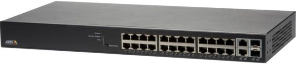 Switch|AXIS|Rack 1U|24x10Base-T / 100Base-TX / 1000Base-T|2x10/100/1000BASE-T/SFP combo|2xSFP|24xRJ45|PoE ports 24|01192-002
