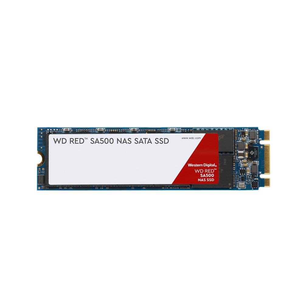 SSD|WESTERN DIGITAL|Red|500GB|M.2|SATA 3.0|Write speed 530 MBytes/sec|Read speed 560 MBytes/sec|2.38mm|TBW 350 TB|MTBF 2000000 hours|WDS500G1R0B