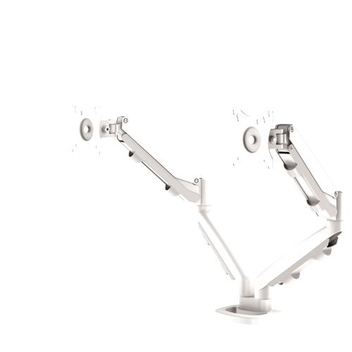 MONITOR ACC ARM DUAL EPPA/WHITE 9683501 FELLOWES