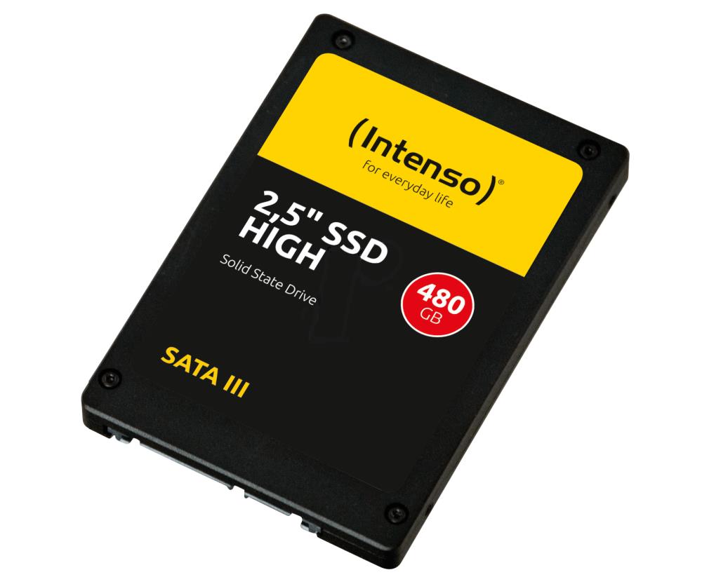SSD|INTENSO|480GB|SATA 3.0|Write speed 480 MBytes/sec|Read speed 520 MBytes/sec|2,5"|3813450