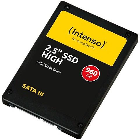 SSD|INTENSO|960GB|SATA 3.0|Write speed 480 MBytes/sec|Read speed 520 MBytes/sec|2,5"|3813460