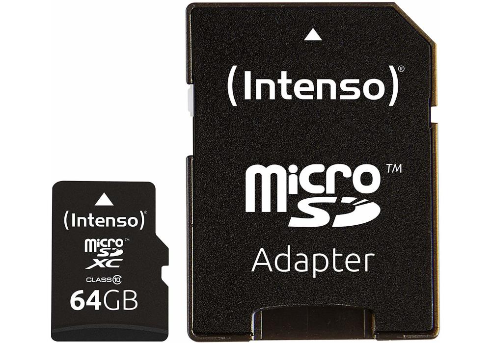MEMORY MICRO SDXC 64GB C10/W/ADAPTER 3413490 INTENSO