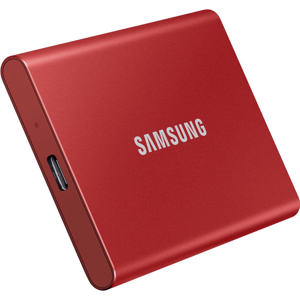 External SSD|SAMSUNG|T7|2TB|USB 3.1|Write speed 1000 MBytes/sec|Read speed 1050 MBytes/sec|MU-PC2T0R/WW