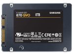 SSD|SAMSUNG|870 QVO|8TB|SATA 3.0|Write speed 530 MBytes/sec|Read speed 560 MBytes/sec|2,5"|TBW 2880 TB|MTBF 1500000 hours|MZ-77Q8T0BW