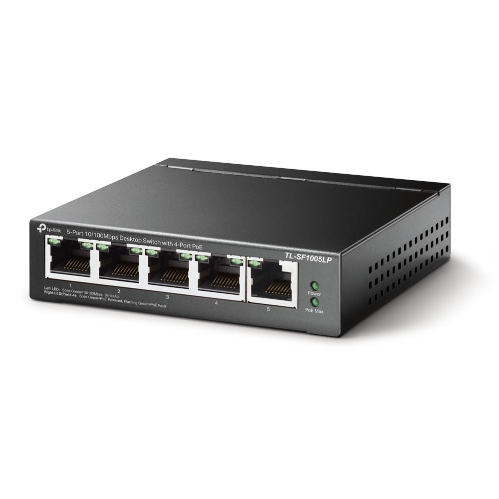 Switch|TP-LINK|TL-SF1005LP|5x10Base-T / 100Base-TX|PoE ports 4|TL-SF1005LP
