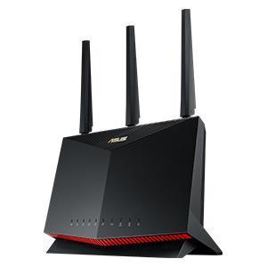 Wireless Router|ASUS|Wireless Router|5700 Mbps|Wi-Fi 5|Wi-Fi 6|IEEE 802.11a|IEEE 802.11b|IEEE 802.11g|IEEE 802.11n|IEEE 802.11ac|IEEE 802.11ax|Number of antennas 3|RT-AX86U