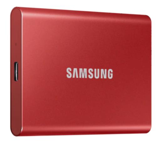 External SSD|SAMSUNG|T7|1TB|USB 3.2|Write speed 1000 MBytes/sec|Read speed 1050 MBytes/sec|MU-PC1T0R/WW