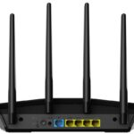 Wireless Router|ASUS|Wireless Router|1800 Mbps|1 WAN|1x10/100/1000M|Number of antennas 4|RT-AX55