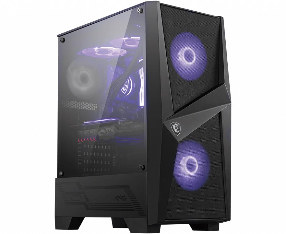 Case|MSI|MAG FORGE 100M|MidiTower|Not included|ATX|MicroATX|MiniITX|Colour Black|MAGFORGE100M