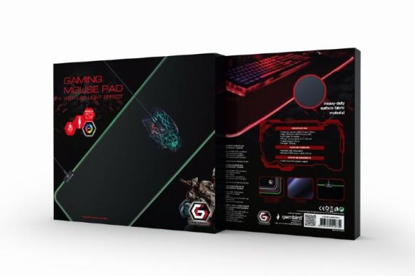 MOUSE PAD GAMING LED LARGE/MP-GAMELED-L GEMBIRD