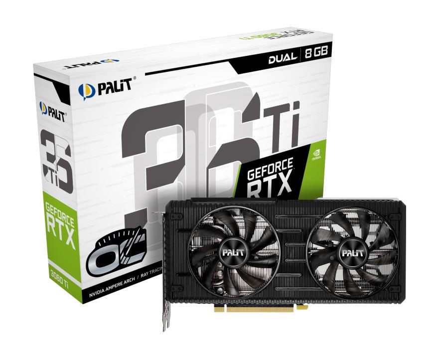 Graphics Card|PALIT|NVIDIA GeForce RTX 3060 Ti|8 GB|256 bit|PCIE 4.0 16x|GDDR6|GPU 1410 MHz|Dual Slot Fansink|NE6306T019P2-190AD