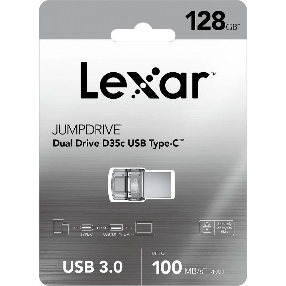 MEMORY DRIVE FLASH USB3 128GB/D35C LJDD35C128G-BNBNG LEXAR