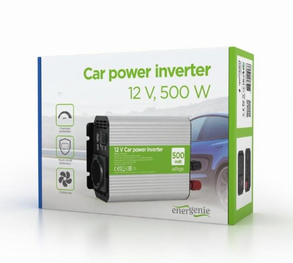 POWER INVERTER CAR 12V 500W/EG-PWC500-01 GEMBIRD