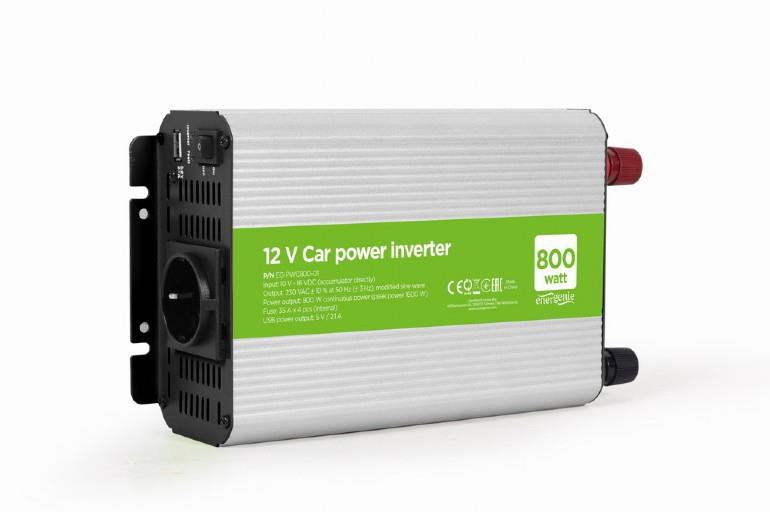 POWER INVERTER CAR 12V 800W/EG-PWC800-01 GEMBIRD