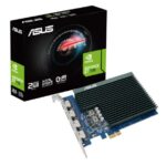 Graphics Card|ASUS|NVIDIA GeForce GT 730|2 GB|64 bit|PCIE 2.0 16x|GDDR5|Memory 5010 MHz|GPU 902 MHz|Heatsink (passive)|4xHDMI|GT730-4H-SL-2GD5