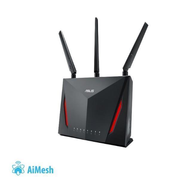 Wireless Router|ASUS|Wireless Router|2900 Mbps|Mesh|IEEE 802.11ac|USB 2.0|USB 3.0|1 WAN|4x10/100/1000M|Number of antennas 4|RT-AC86U