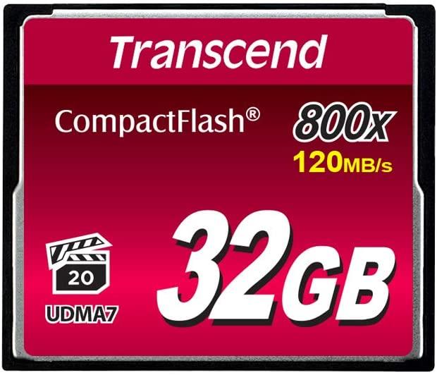 MEMORY COMPACT FLASH 32GB/800X TS32GCF800 TRANSCEND