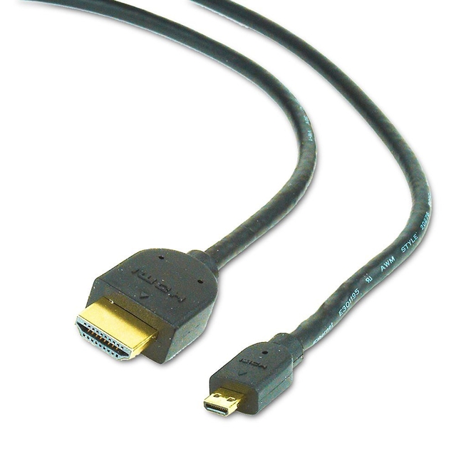 CABLE HDMI-MICRO HDMI 3M V.2.0/BLK CC-HDMID-10 GEMBIRD