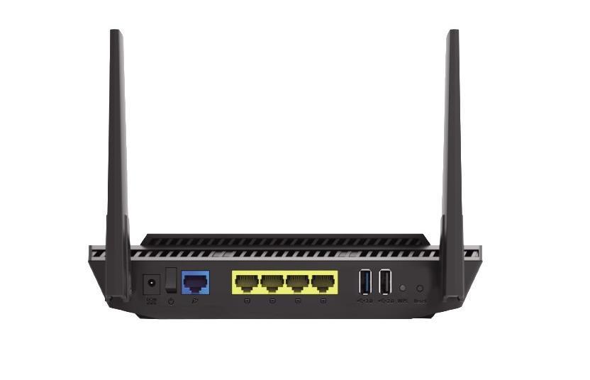 Wireless Router|ASUS|Wireless Router|1800 Mbps|IEEE 802.11ac|IEEE 802.11ax|USB 2.0|USB 3.1|1 WAN|4x10/100/1000M|Number of antennas 2|RT-AX56U