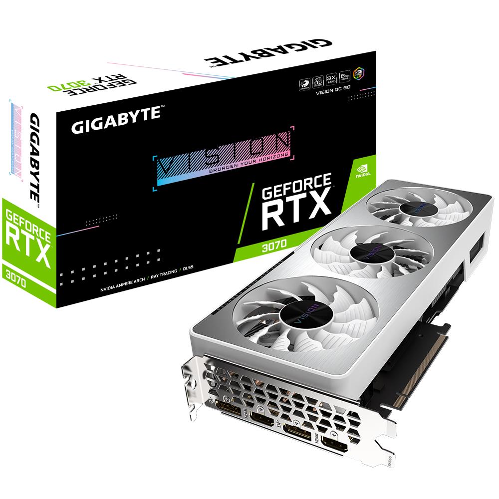 VGA PCIE16 RTX3070 8GB LHR/N3070VISION OC-8GD 2 GIGABYTE