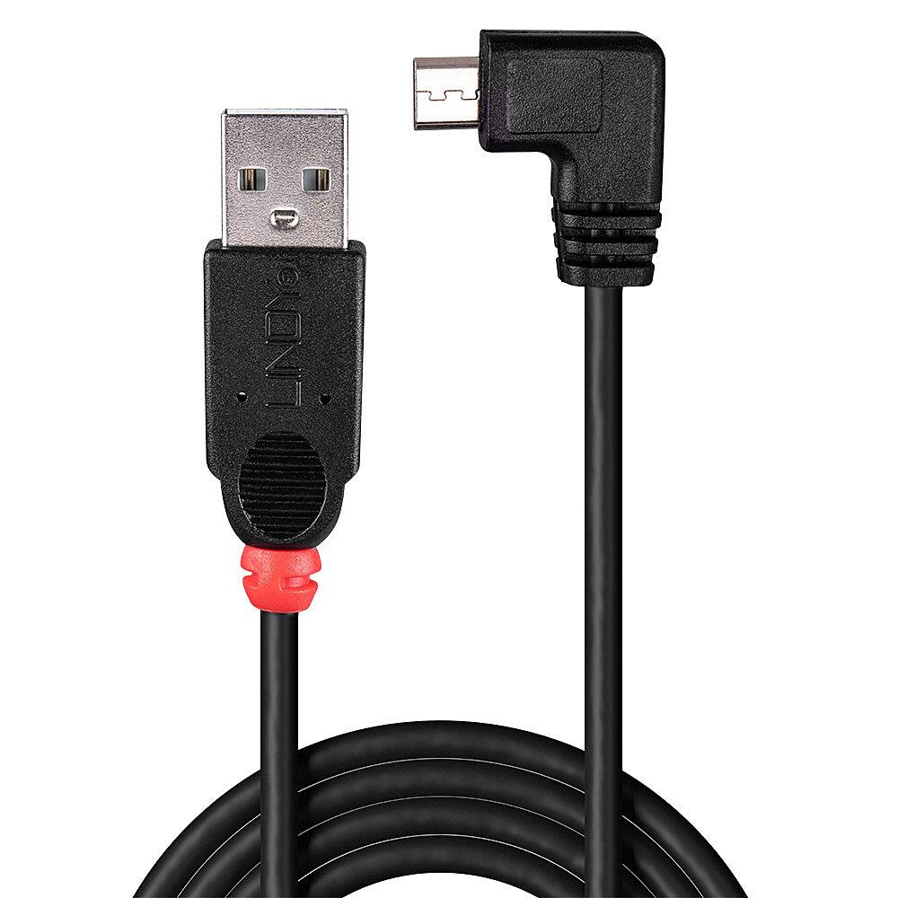 CABLE USB2 A TO MICRO-B 1M/90 DEGREE 31975 LINDY