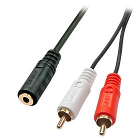 CABLE ADAPTER AUDIO/VIDEO/0.25M 35677 LINDY