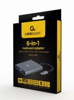 I/O ADAPTER USB-C TO HDMI/USB3/6IN1 A-CM-COMBO6-01 GEMBIRD