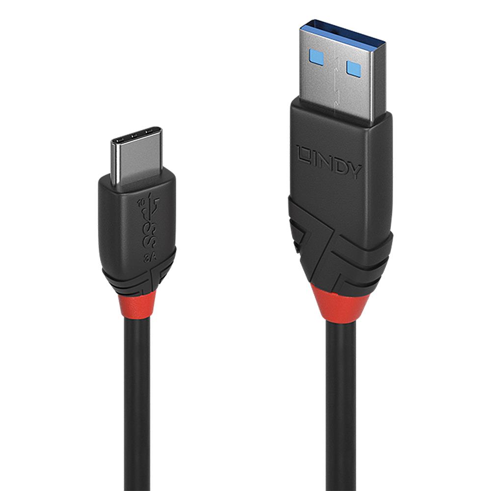 CABLE USB3.2 A-C 1.5M/BLACK 36917 LINDY