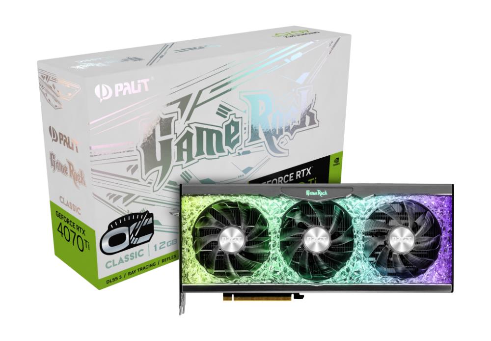 Graphics Card|PALIT|NVIDIA GeForce RTX 4070 Ti|12 GB|GDDR6X|192 bit|PCIE 4.0 16x|GPU 2310 MHz|Dual Slot Fansink|1xHDMI|3xDisplayPort|NED407TH19K9-1046G