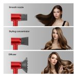 HAIR DRYER 1600W SWIFT SPECIAL/3 NOZZLES RED LAIFEN